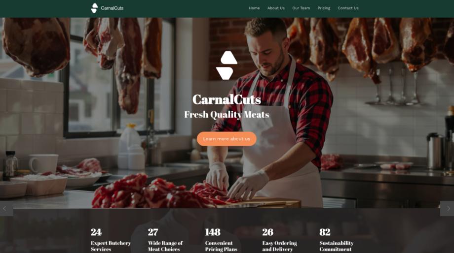 CarnalCuts - Premium Butcher Shop Website Template