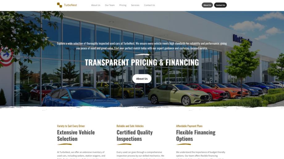 TurboNest - Dynamic Template for Used Car Dealers