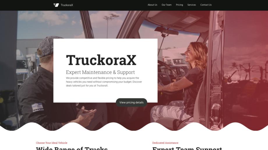 Truck Dealer Website Template - TruckoraX