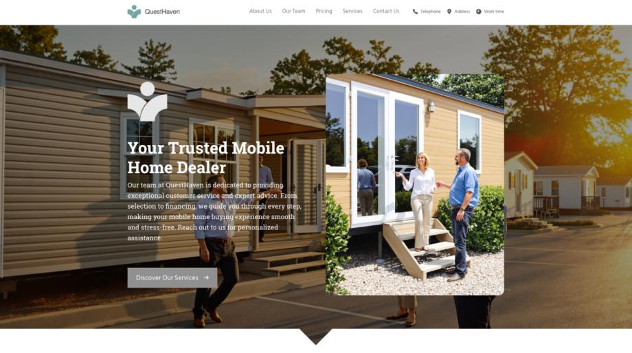 QuestHaven - Mobile Home Dealer Website Template