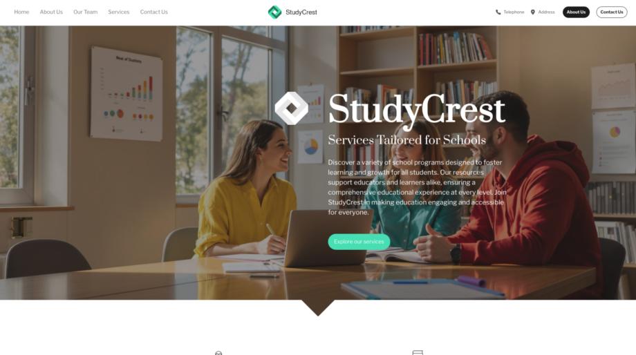 StudyCrest - Modern School Website Template