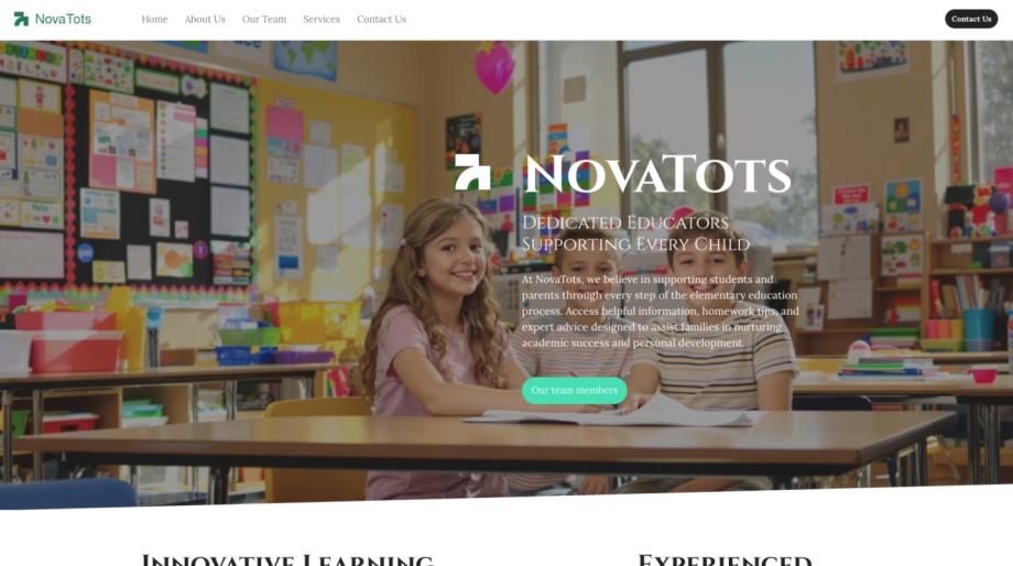 NovaTots - Interactive Elementary School Template