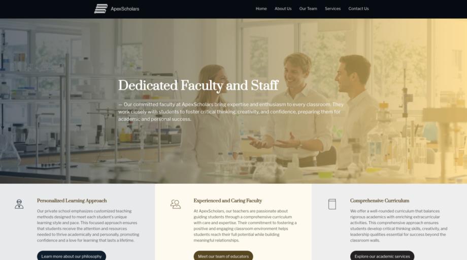 ApexScholars - Modern Private School Website Template