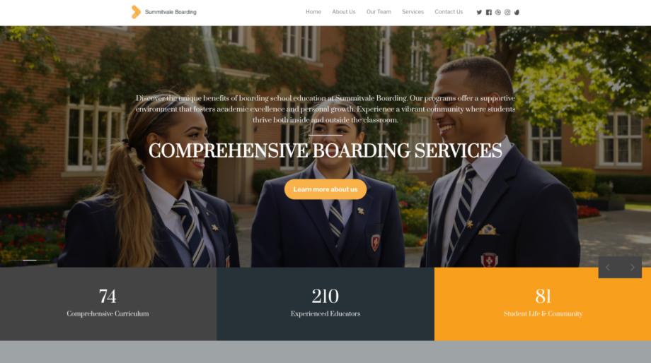 Summitvale Boarding School Website Template