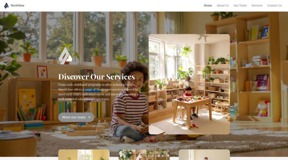 MontiGlow - Modern Template for Montessori School Websites