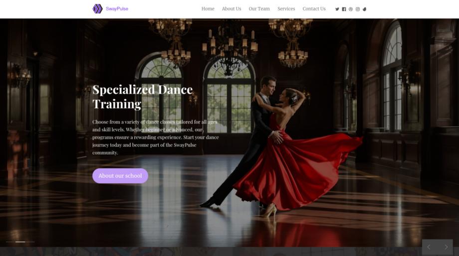 SwayPulse - Dynamic Dance School Website Template