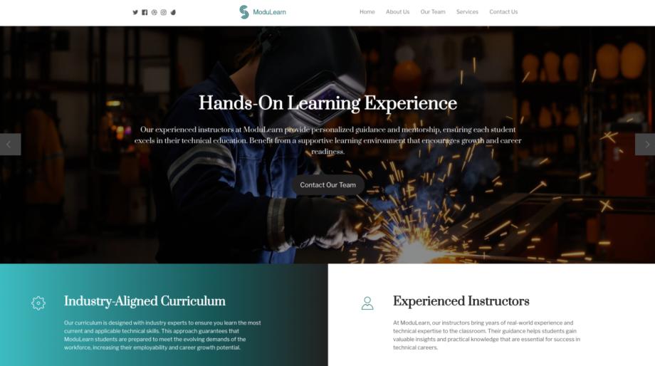 ModuLearn - Technical School Website Template