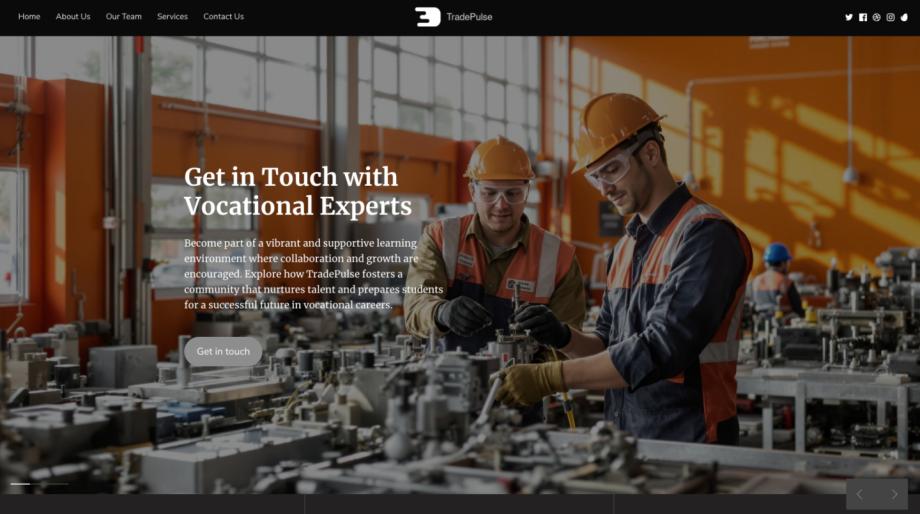 TradePulse - Vocational School Website Template