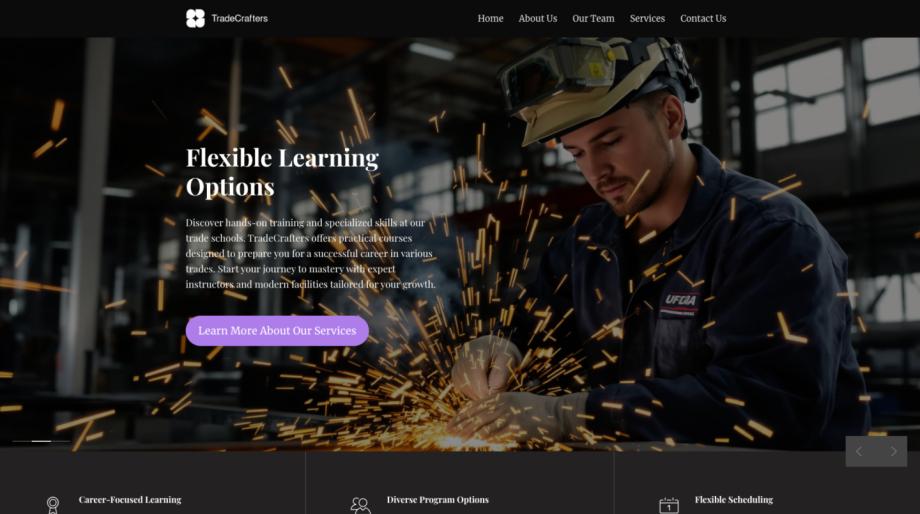 TradeCrafters - Specialized School Website Template