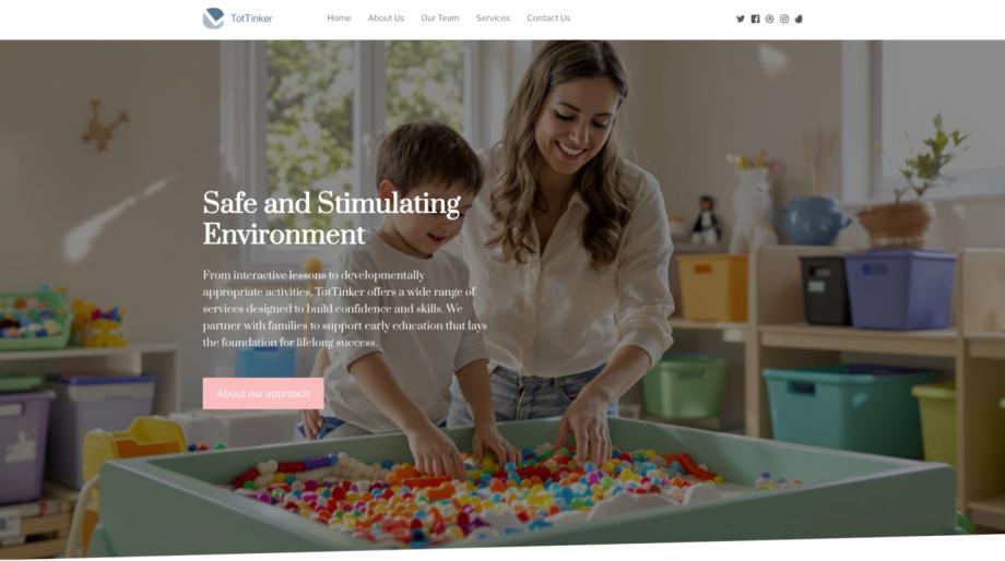 TotTinker - Early Learning Center Website Template