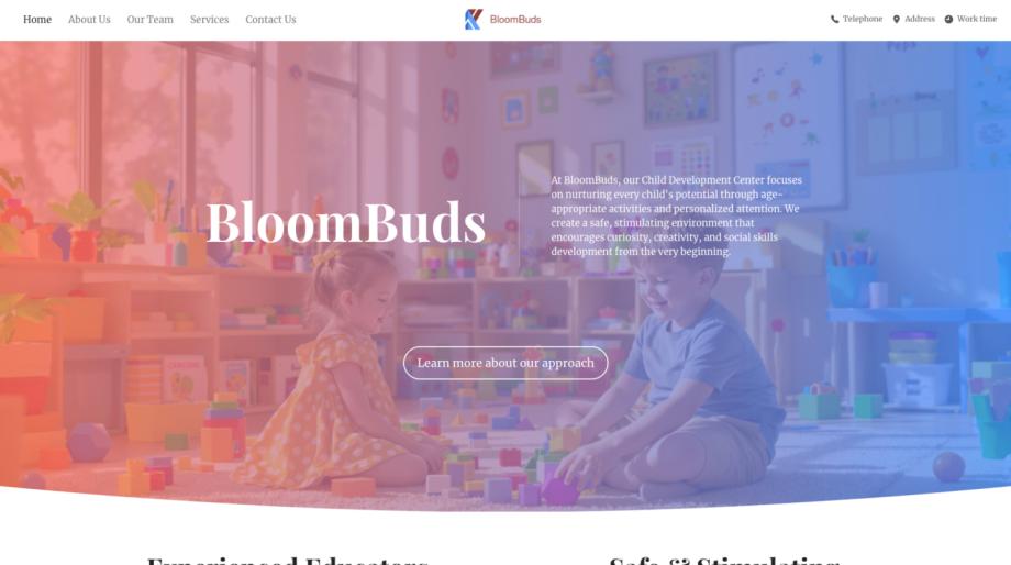 BloomBuds - Child Development Center Website Template