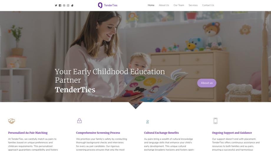 TenderTies - Nurturing Bonds in Early Childhood Education