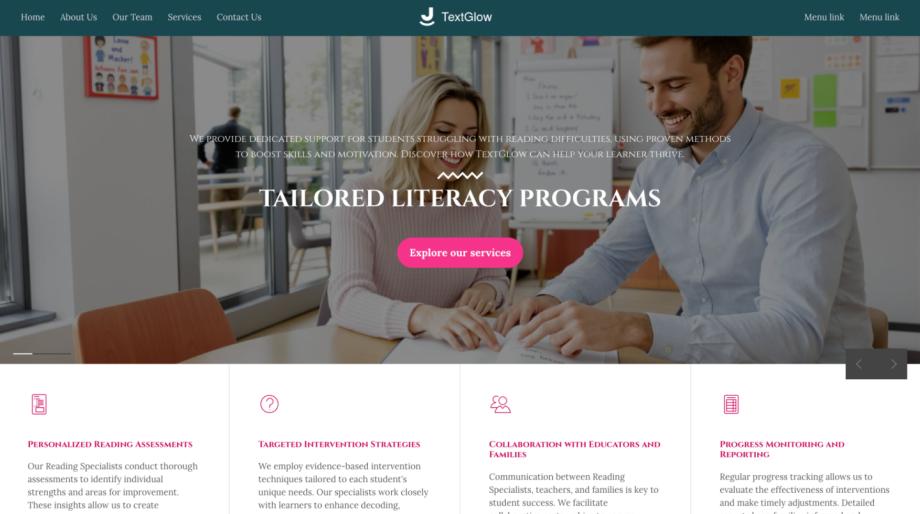 TextGlow - Educational Support for Reading Specialist
