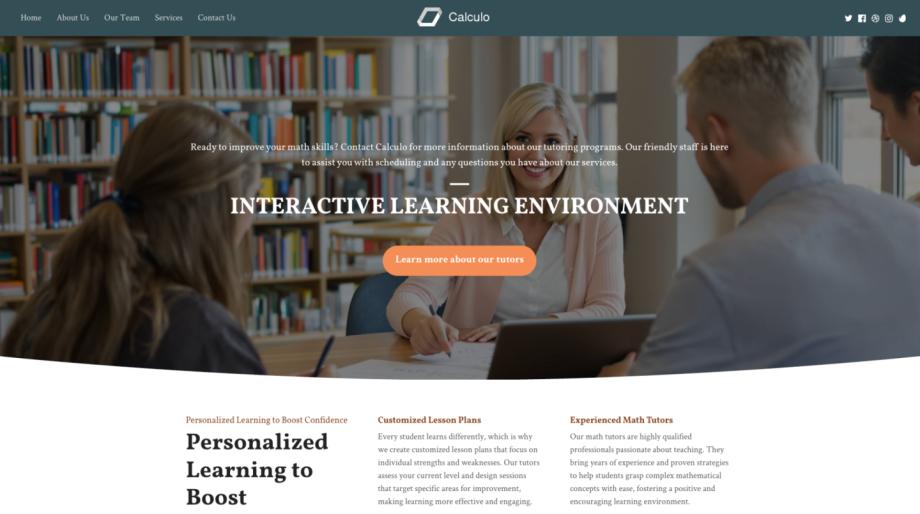 Calculo - Modern Math Tutoring Support Template
