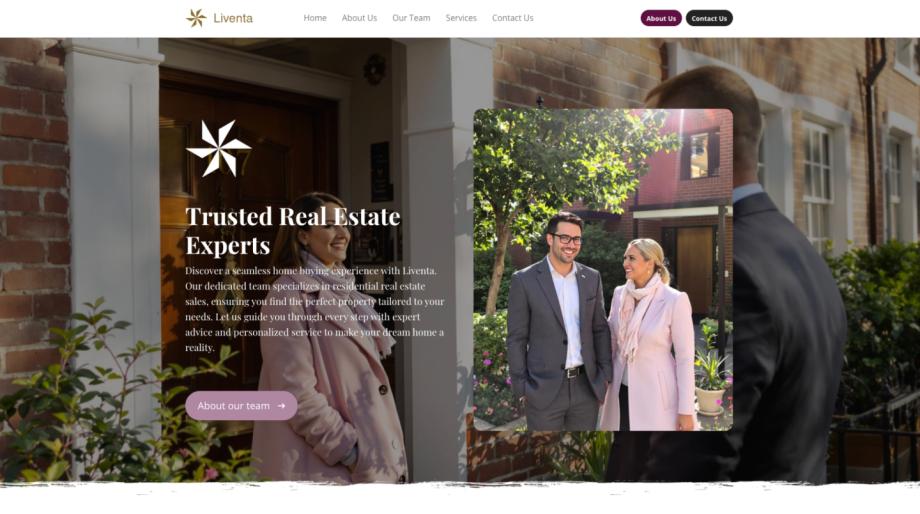 Liventa - Modern Real Estate Sales Website Template