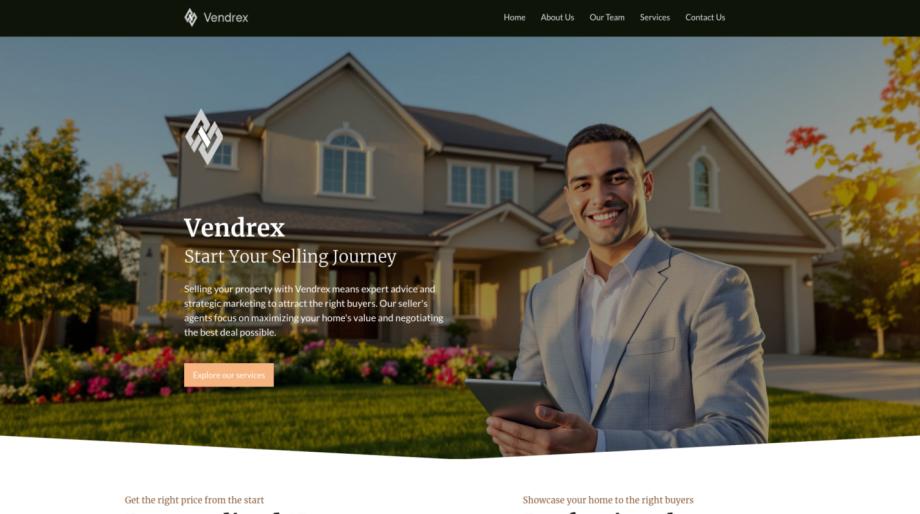 Vendrex - Professional Real Estate Sales Agent Theme
