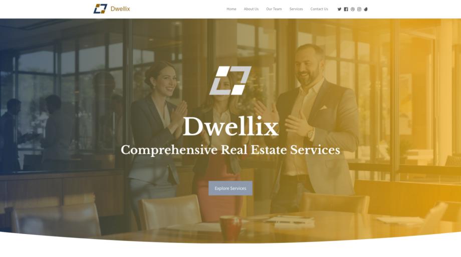 Dwellix - Real Estate Sales Team Website Template