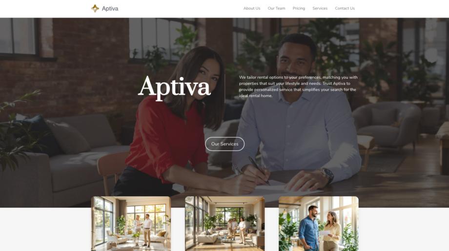 Aptiva - Real Estate Rental Services Template