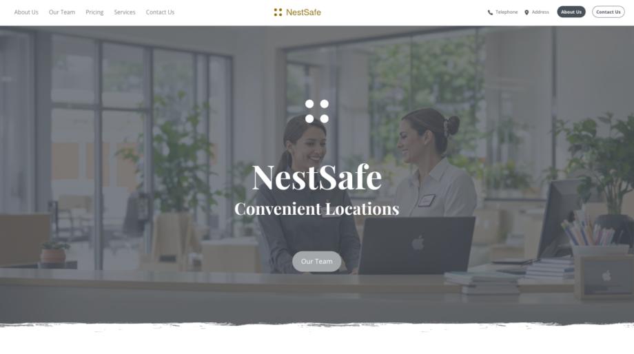 NestSafe - Modern Storage Facility Template