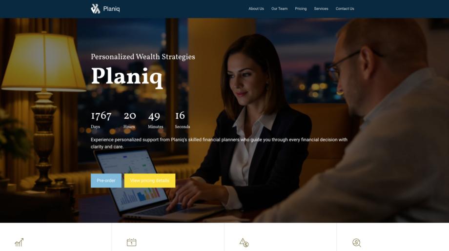 Modern Financial Planning & Insurance Template