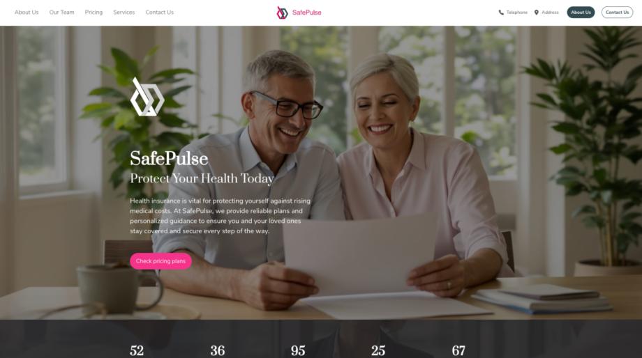 SafePulse - Health Insurance Financial Planning Template