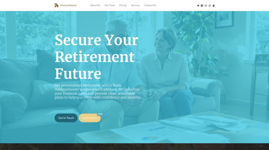 HorizonHaven - Comprehensive Retirement Planning Template