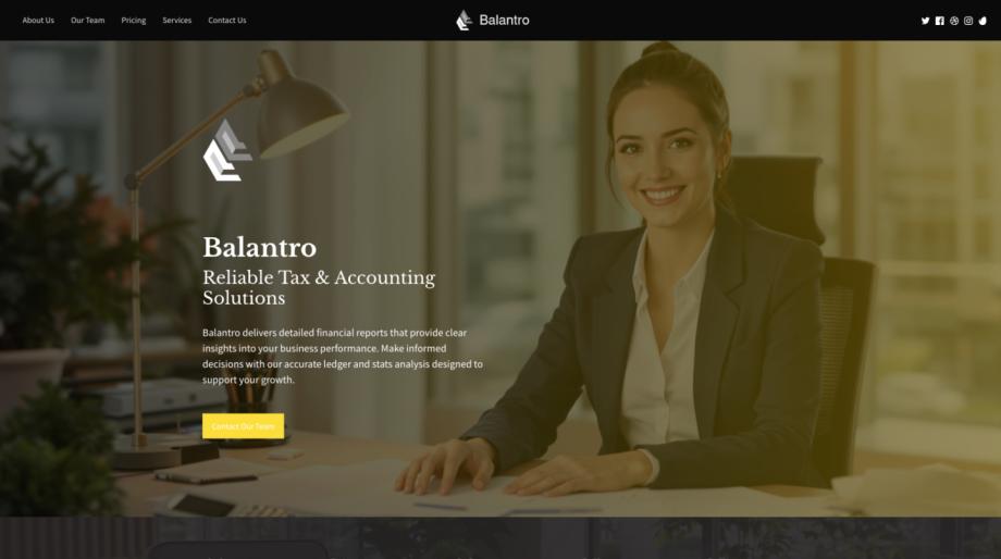 Balantro - Professional Accountant Website Template