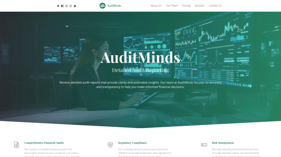 AuditMinds - Professional Auditing Services Template