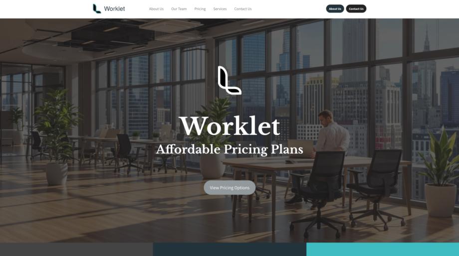 Worklet - Modern Office Space Rental Website