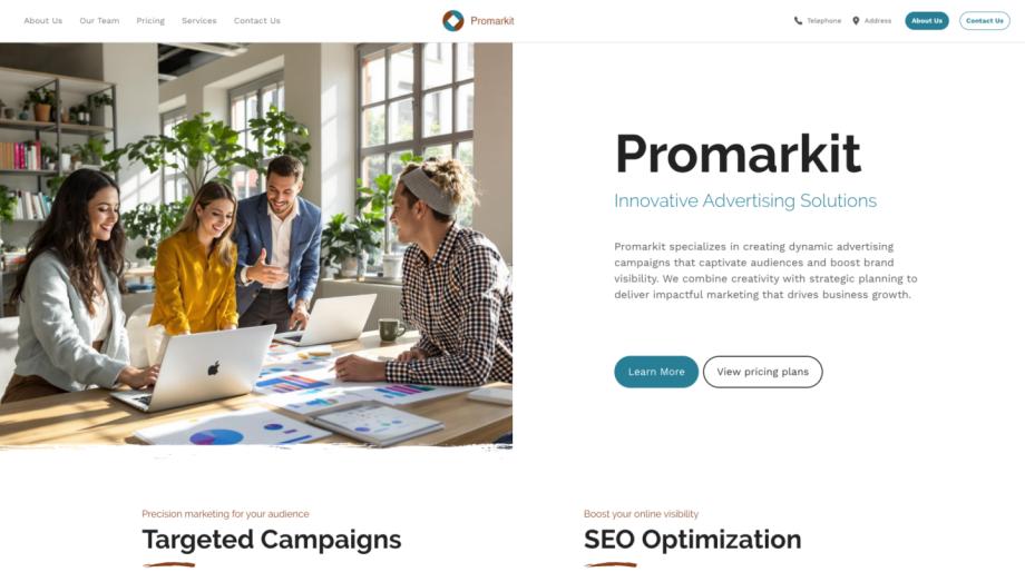 Promarkit - Modern Marketing & Advertising Agency Template