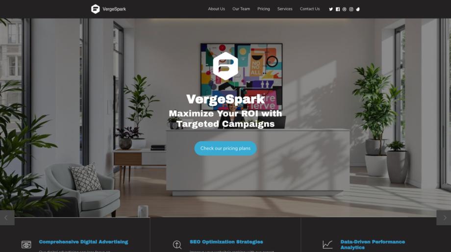 VergeSpark - Dynamic Marketing Agency Template