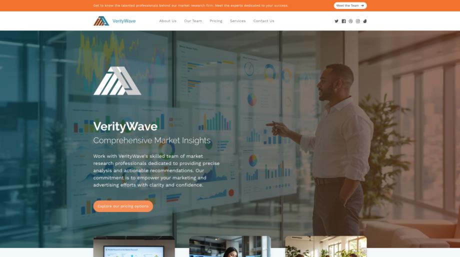 VerityWave - Professional Market Research Firm Template