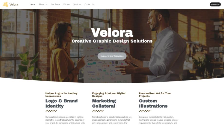 Velora - Professional Graphic Designer Template