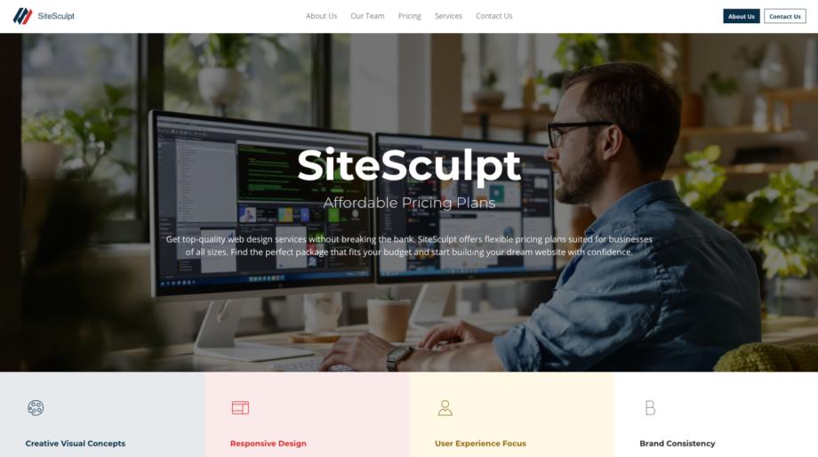 SiteSculpt - Professional Web Designer Template