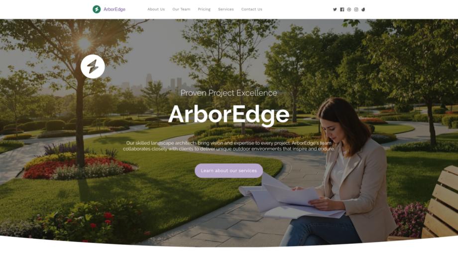 Professional Landscape Architect Template - ArborEdge