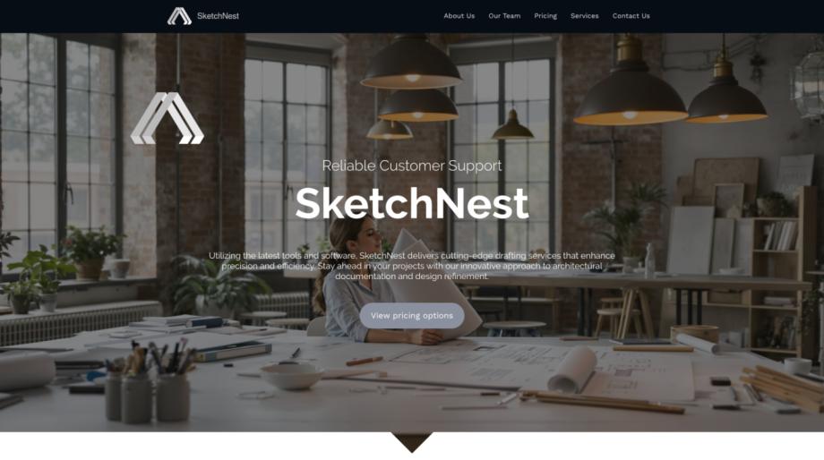 SketchNest - Professional Drafting Service Website Template
