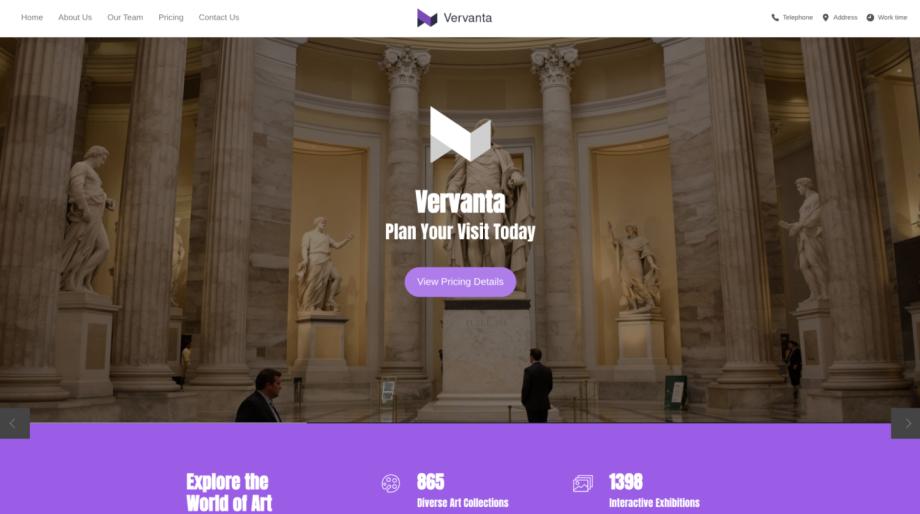 Vervanta Art Museum Exhibition Showcase