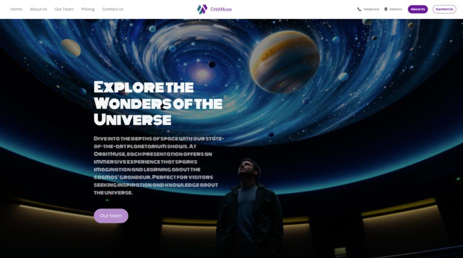 OrbitMuse - Explore the Wonders of the Universe with Style