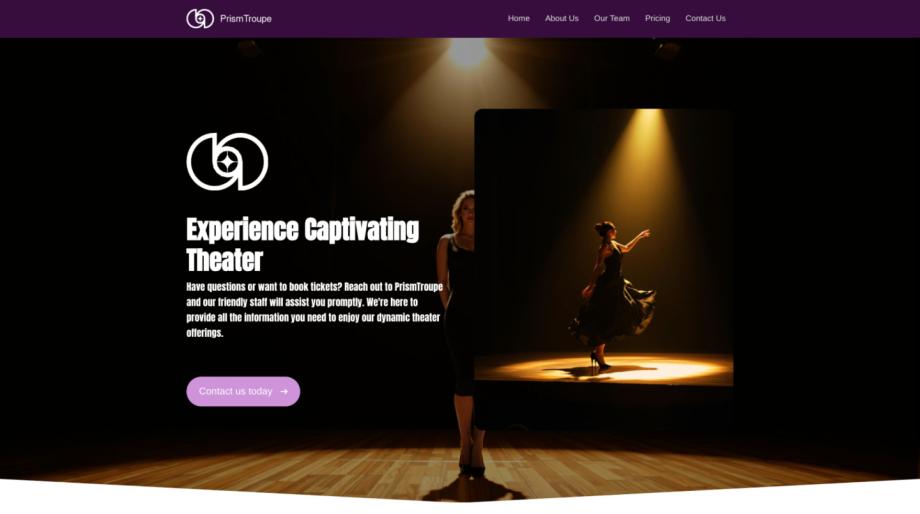 PrismTroupe - Dynamic Theater Company Website