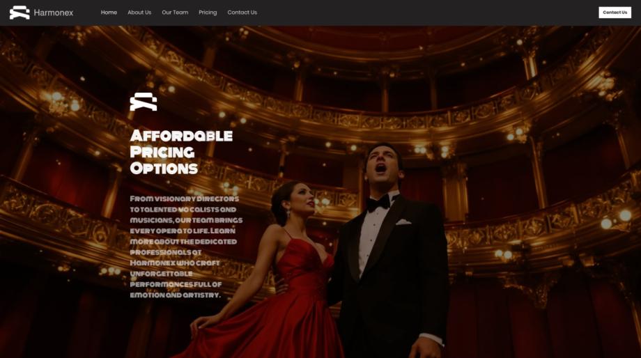Harmonex - Dynamic Opera House Template