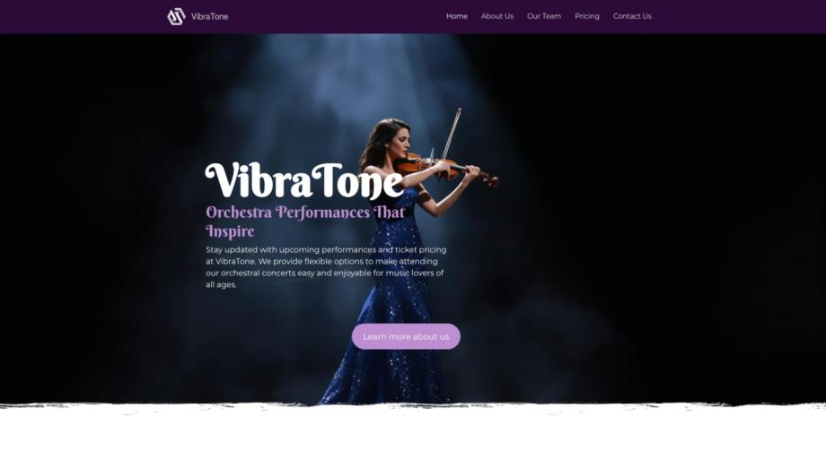 VibraTone - Dynamic Orchestra Showcase Template