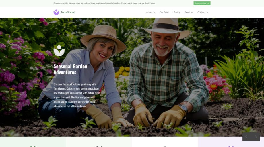 TerraSprout - Modern Garden Design Template