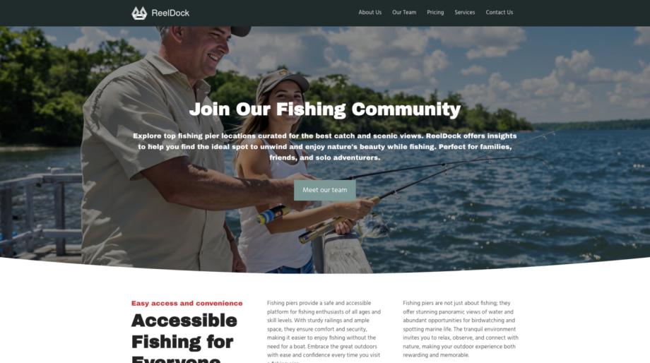 ReelDock - Fishing Pier Website Template