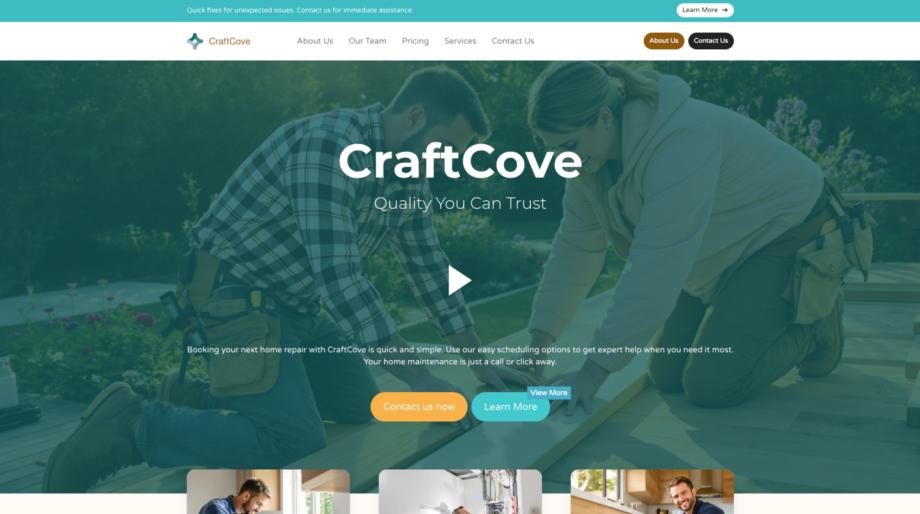 CraftCove - Home Repair & Maintenance Handyman Template