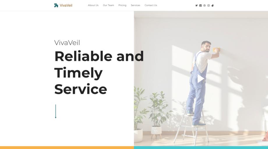 VivaVeil - Professional Painter Website Template