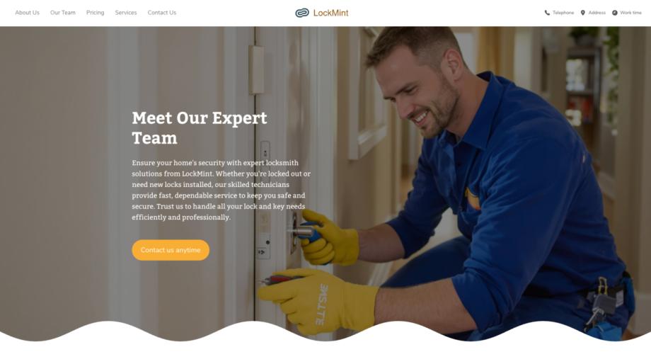LockMint - Professional Locksmith Website Template