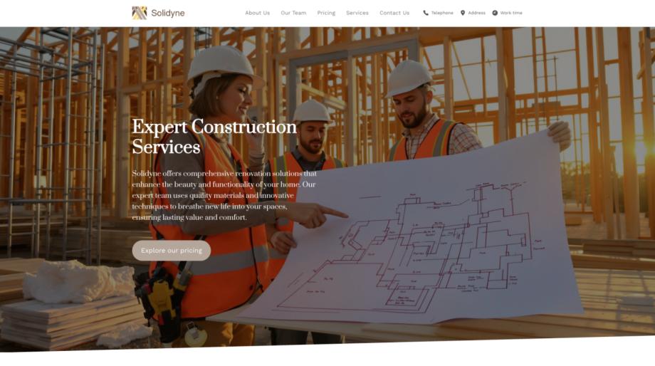 Solidyne - Professional Construction Company Template