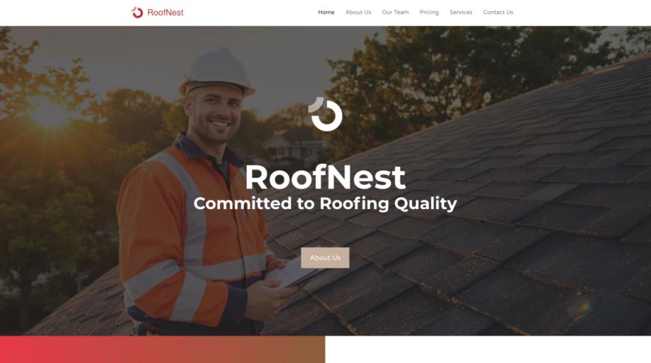 RoofNest - Professional Roofing Contractor Website Template