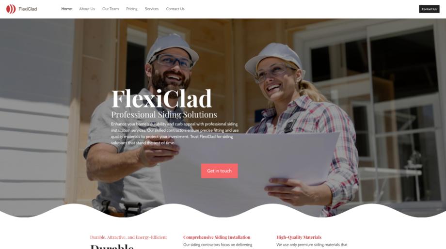 FlexiClad - Modern Siding Contractor Template