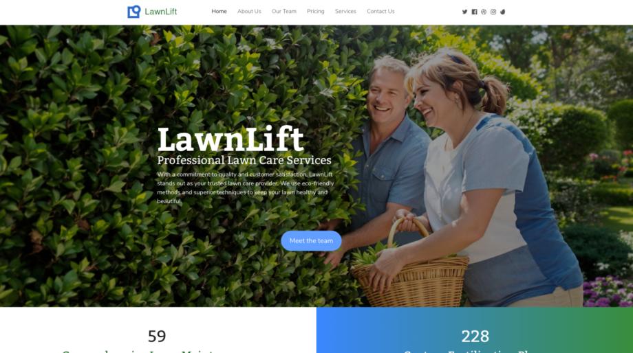 Elevate Your Outdoor Space with LawnLift Landscaping Template